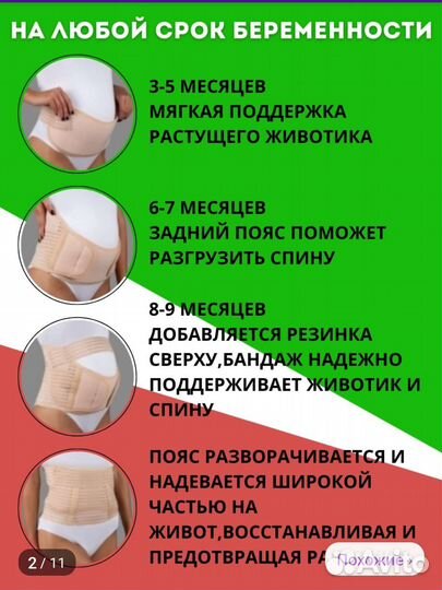 Пояс для беременных и после