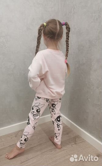 Костюм для девочки свитшот и лосины
