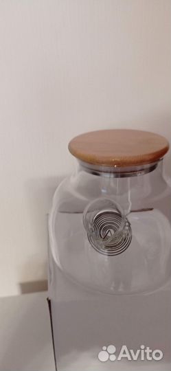 Чайник заварочный стеклянный новый