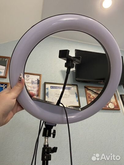 Кольцевая лампа со штативом 33 см