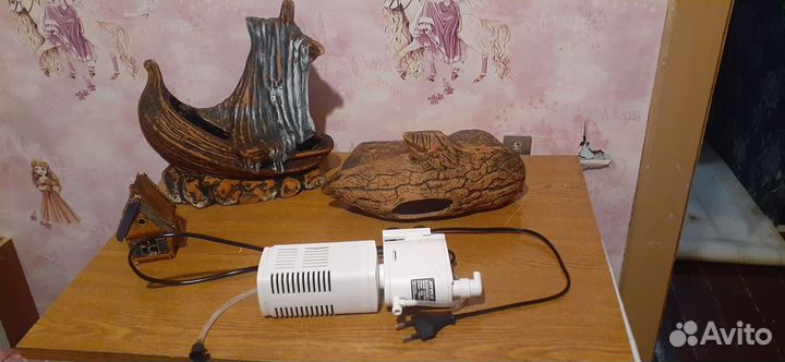 Корабль и коряга декор для аквариума