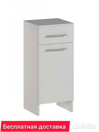 Тумба для ванной, белая, шкаф напольный в ванную