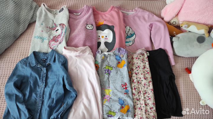 Вещи пакетом на девочку 104-122