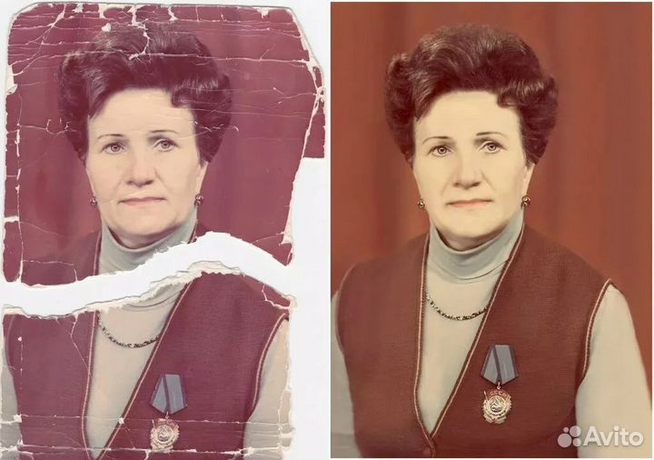 Реставрация, восстановление, ретушь старых фото