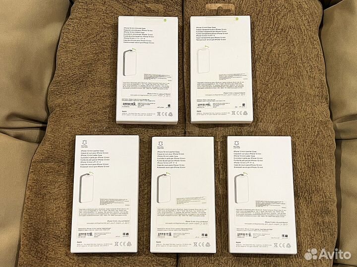 Чехол Apple Leather Case MagSafe 13mini/12 Ориг