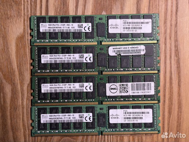 Серверная ECC память ddr4 Hynix и Kllisre 16Gb*8