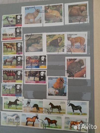 Почтовые марки,тема фауна,флора