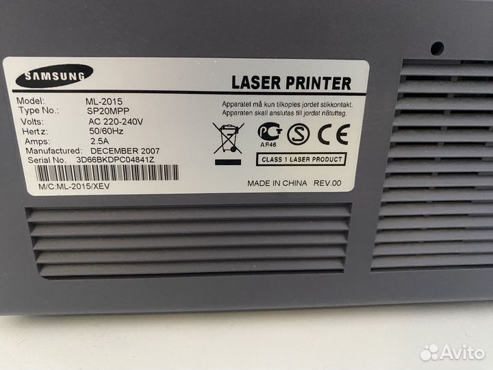 Принтер лазерный ml-2015