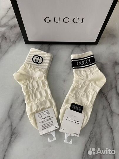 Носки Dior, Gucci, Chanel набор 5 пар