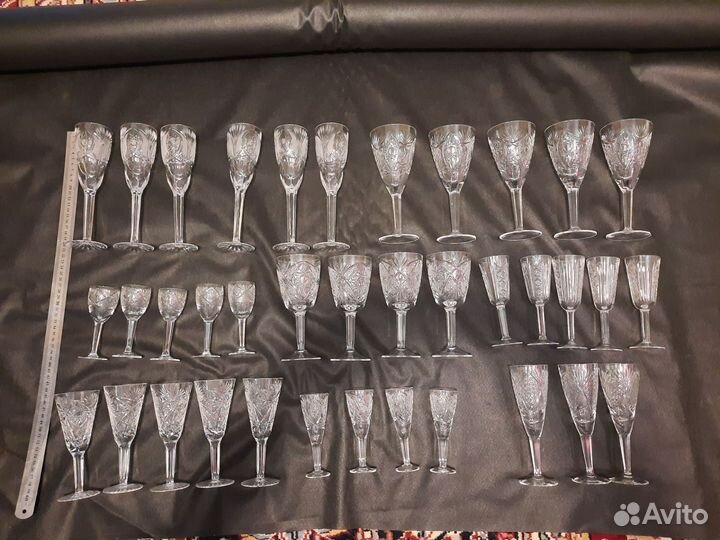 Бокалы на ножке хрустальные СССР