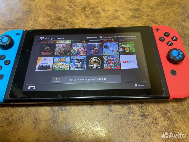Приставка Nintendo Switch прошита, с играми