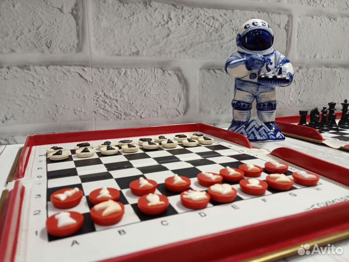 Шахматы СССР дорожные магнитные симза