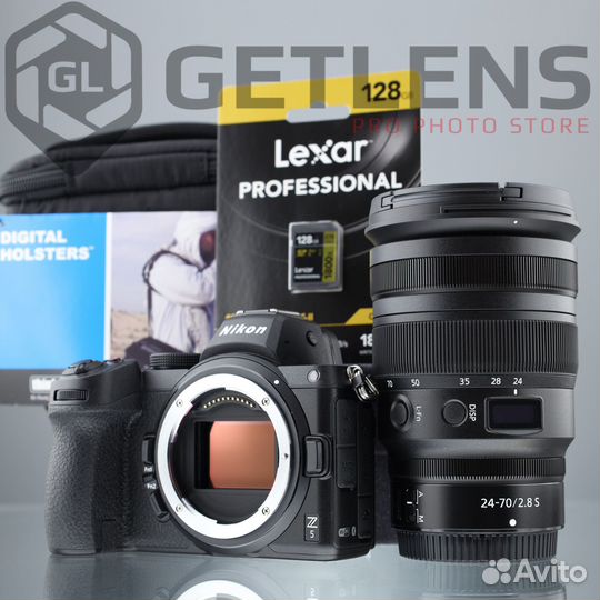 Nikon Z5 + Z 24-70 2.8 + Lexar 128GB + Holster