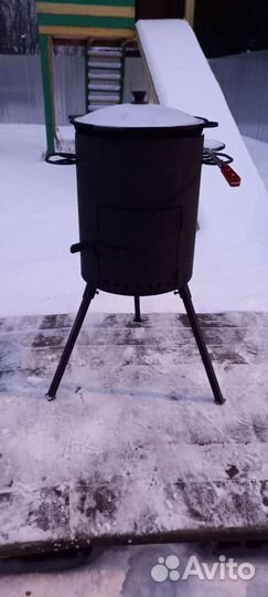 Печка и казан10 литров