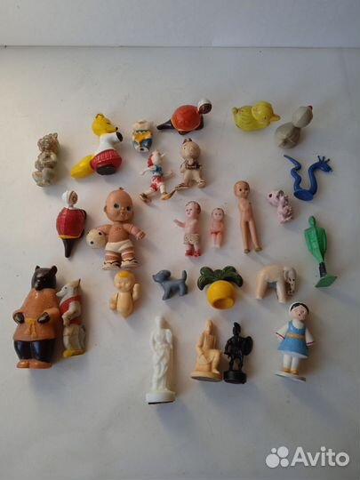 Игрушки СССР колкий пластик дутыш литая резина