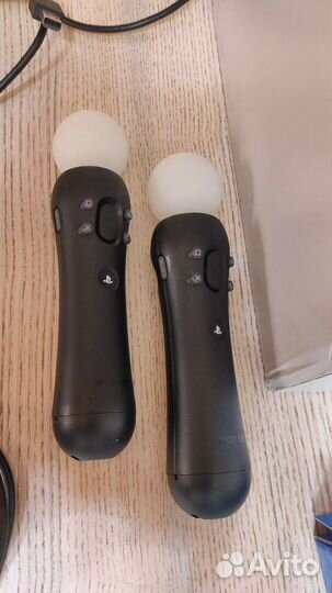 Полный комплект Sony PS4 vr (шлем, мувы, провода)