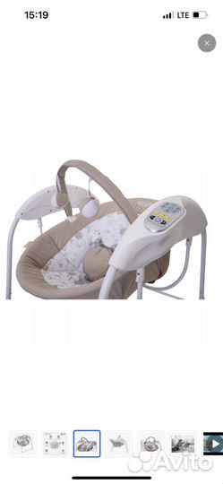 Шезлонг Электрокачели graco glider lite Benny&Bell