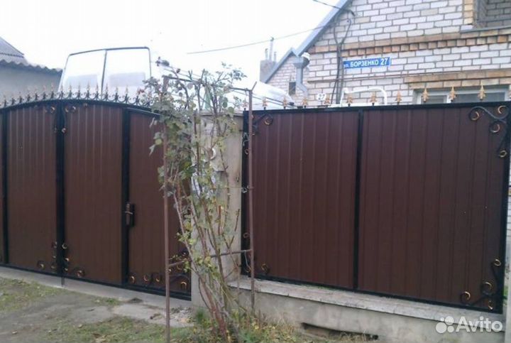 Забор из профнастила 75 метров