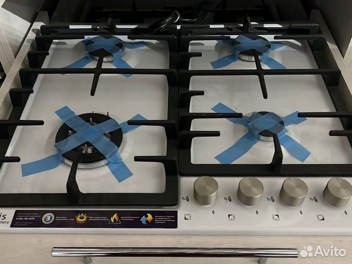 Газовая варочная панель 4 конфорки новая