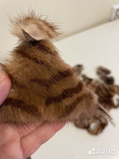 Мех норки и куницы обрезки