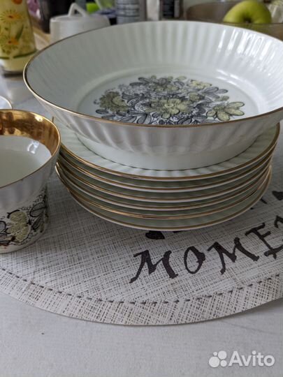 Сервиз кофейный из костяного фарфора