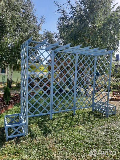 Пергола деревянная, шпалера для цветов