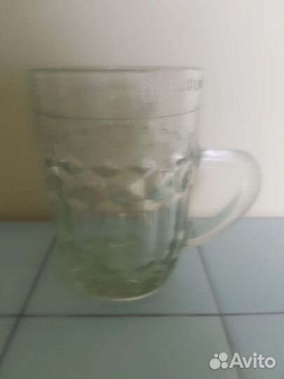 Кружка пивная. Фужеры. Рюмки. Стекло. Винтаж