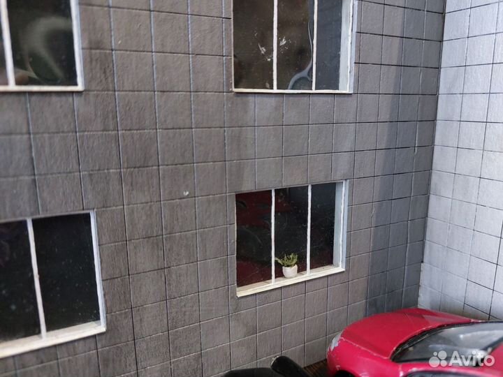 Модели 1:43, макет городской поликлиники 1:43