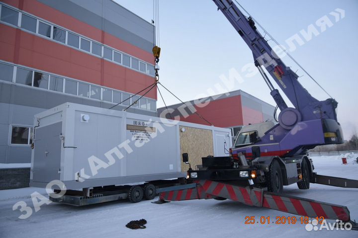 Блочный склад для хранения материалов и баллонов