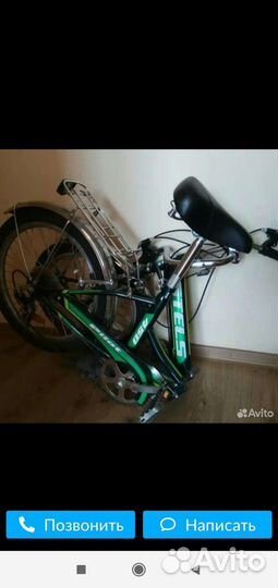 Велосипед stels Pilot 750 24 Z010 Чёрный/зелёный