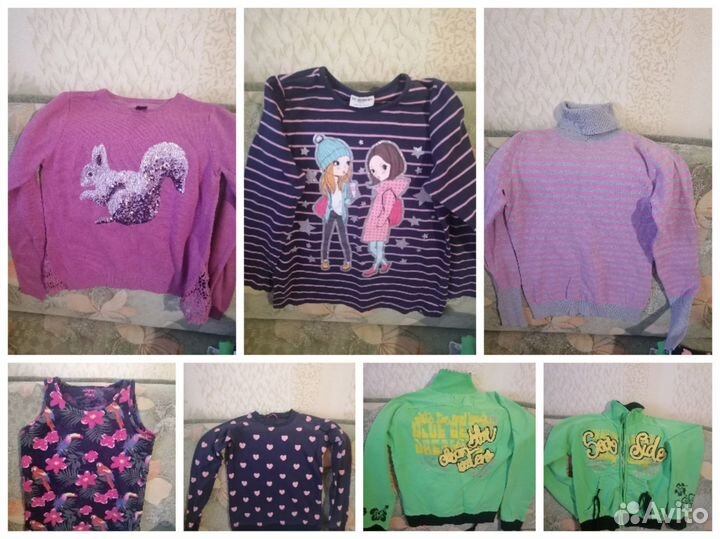 Вещи пакетом для девочки рост 140 146