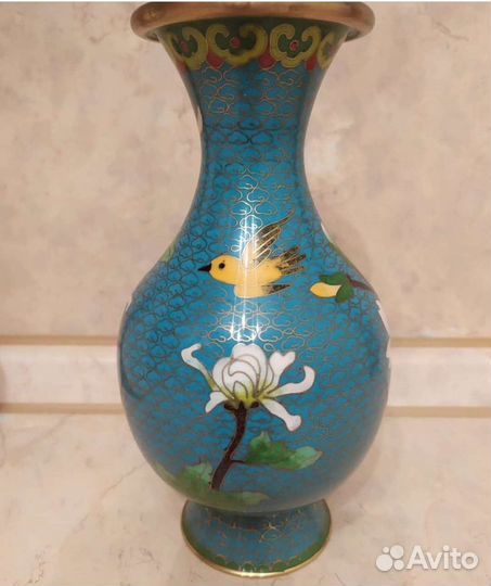 Ваза китайская клуазоне