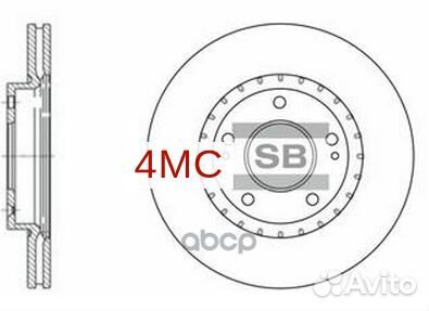 Диск тормозной SD1071 (51712-3X000) SD1071 Sang