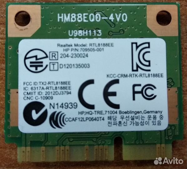 Wi-Fi адаптер Realtek rtl8188ee мини PCI 802. 11bg