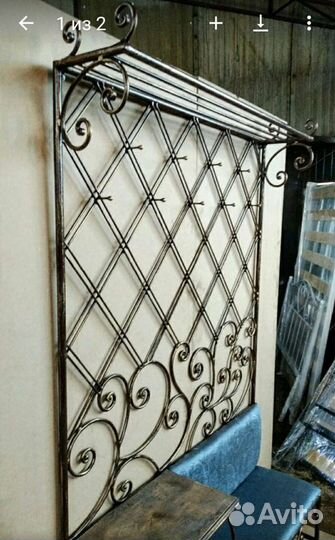 Кованная вешалка № 27