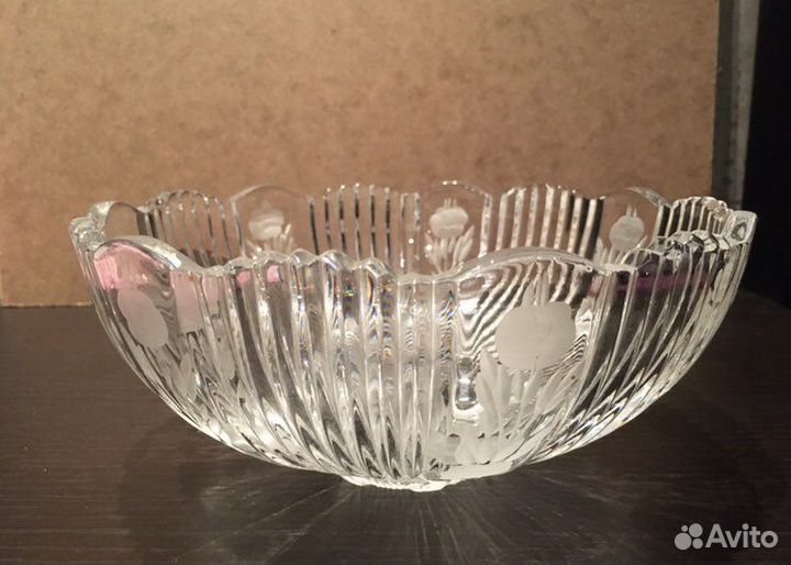 Хрустальные салатники, конфетницы СССР