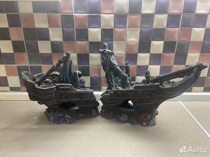 Корабль в аквариум decor