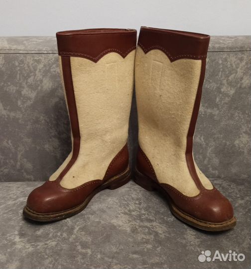 Валенки на коже