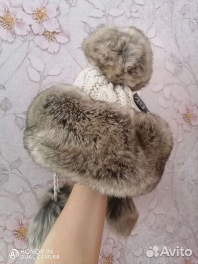 Шапка женская, натуральный мех