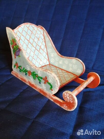 Декоративные новогодние санки