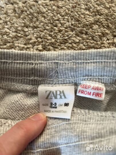 Спортивные брюки zara 98