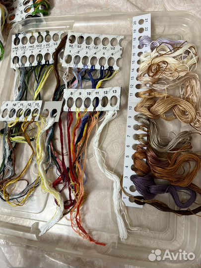 Остатки от наборов для вышивания