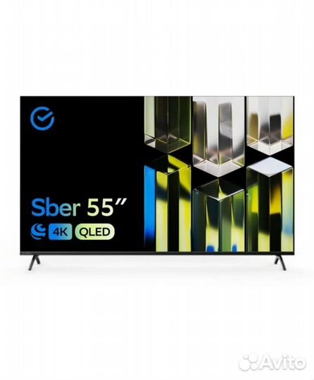 Телевизор Sber qled 4k Ultra 55 дюймов 140 см