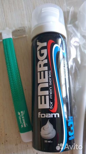 Дорожный набор пена, станок, паста, щётка