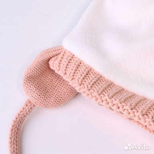 Комплект шапка варежки