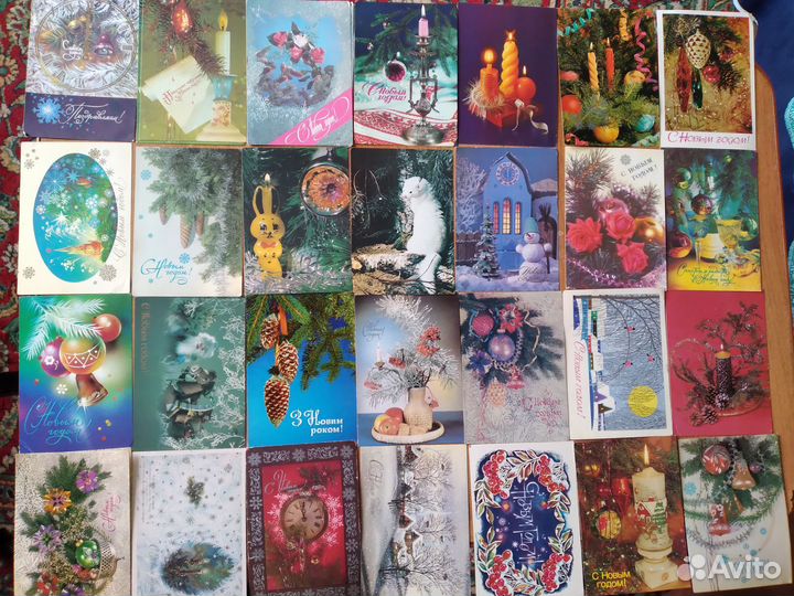 Новогодние открытки СССР