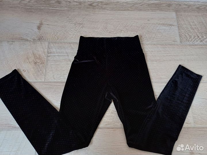 Бархатные лосины с блестками Calzedonia,XS