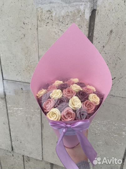 Шоколадные розы букет