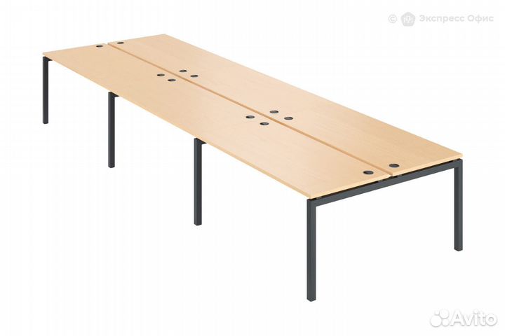 Стол-бенч двойной на 6 рабочих мест Арго амб-004.6
