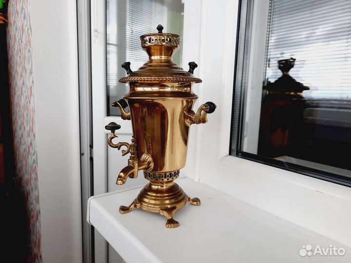 Самовар СССР сувенирный латунь